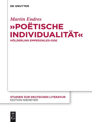 cover image of "Poëtische Individualität"